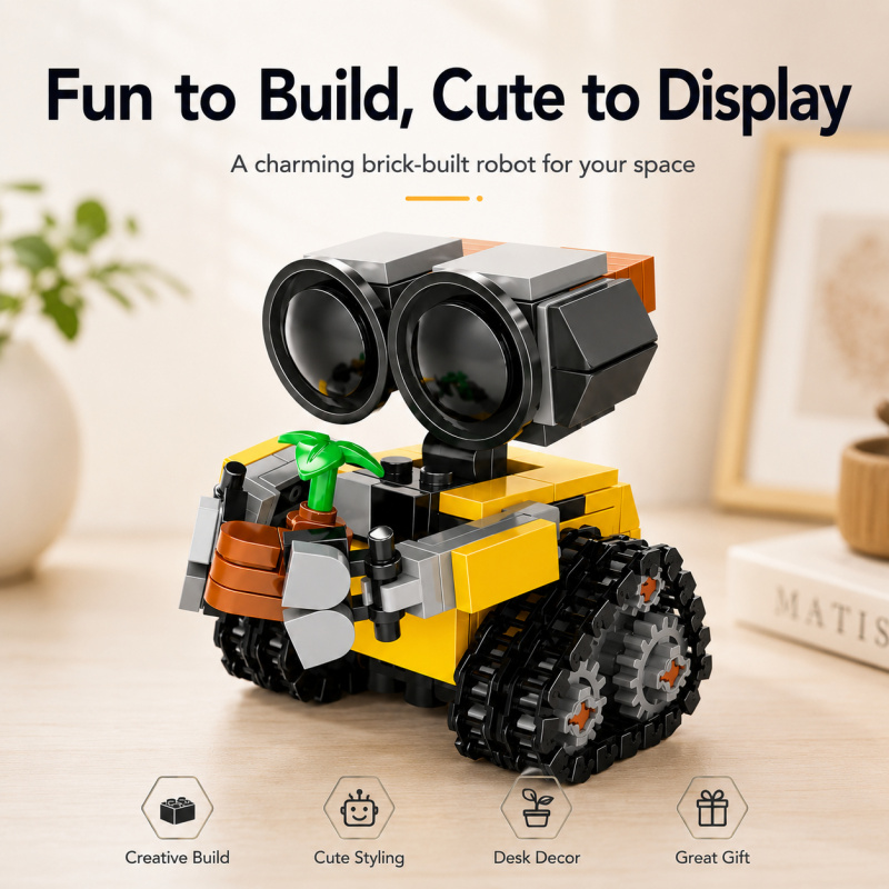 Lego Set Technic - Set Blok Bangunan Robot Mini, Model