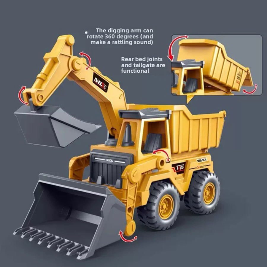 Kids Educational Resources - 1 Buah Mainan Model Truk Ekskavator