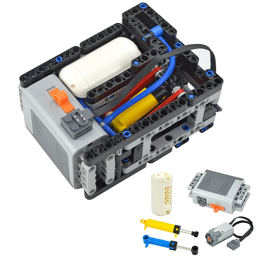 Lego Set Technic - Mainan blok bangunan kompresor listrik otomatis