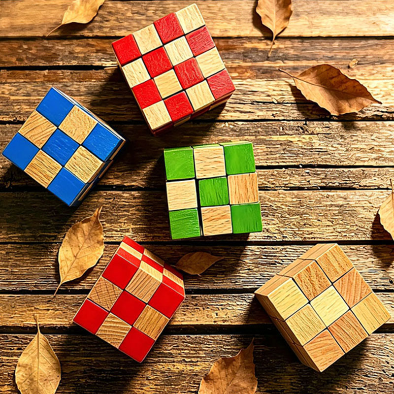 Kids Education Fun - Teka-Teki Kayu Bentuk Kubus Ular untuk