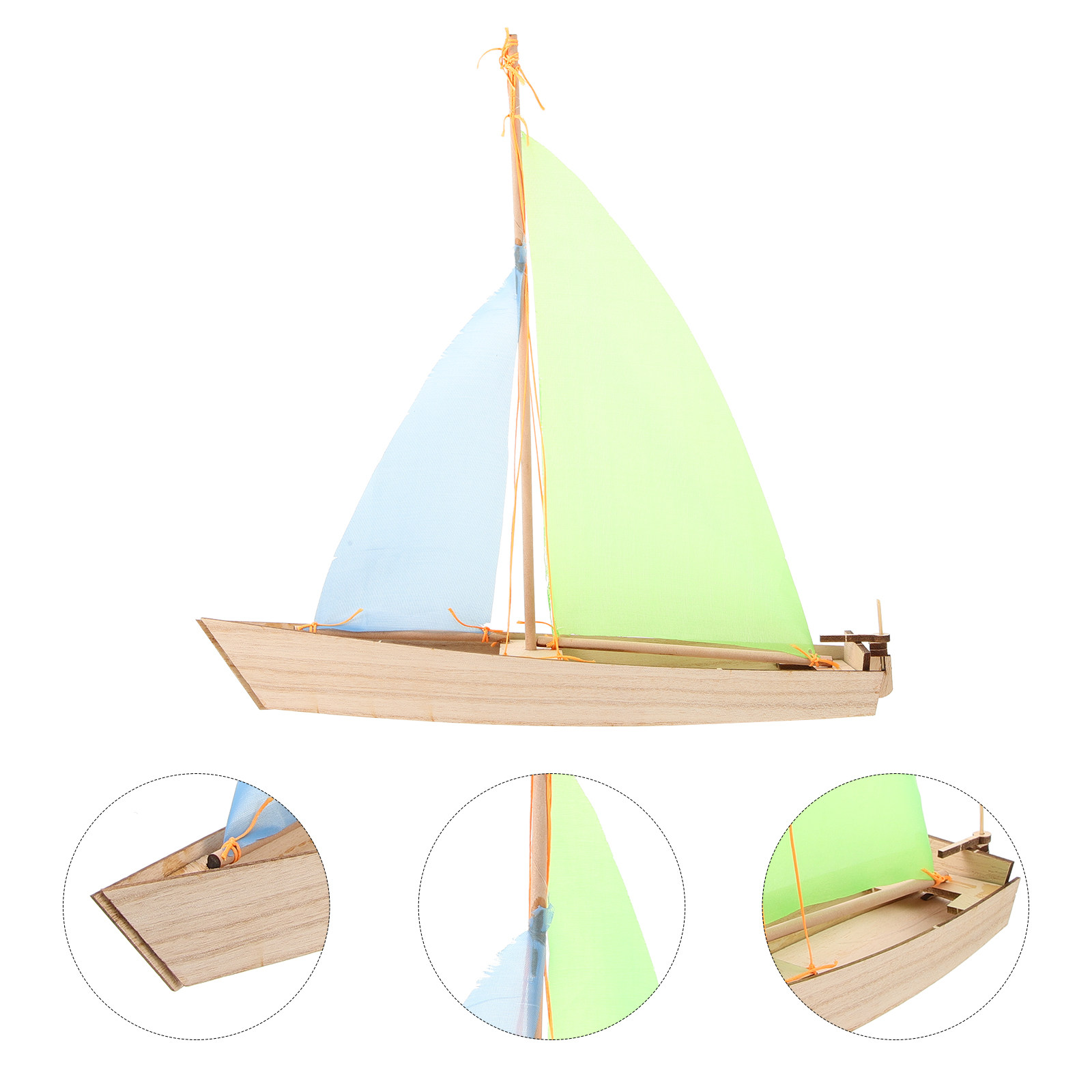 Kids Education Kit - Kit Perakitan Perahu Layar Kayu DIY