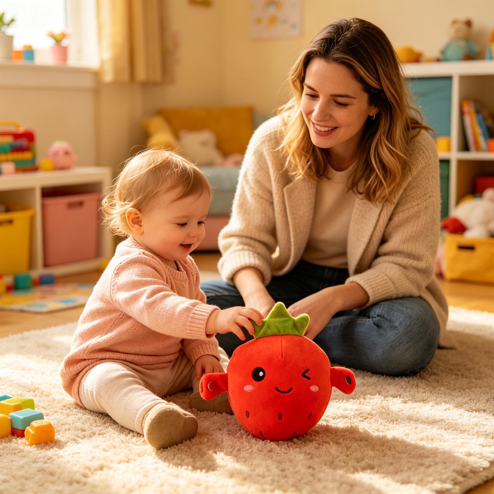 Kids Education Learn Tv - Boneka Pelangi Stroberi Edukatif Interaktif Sensorik