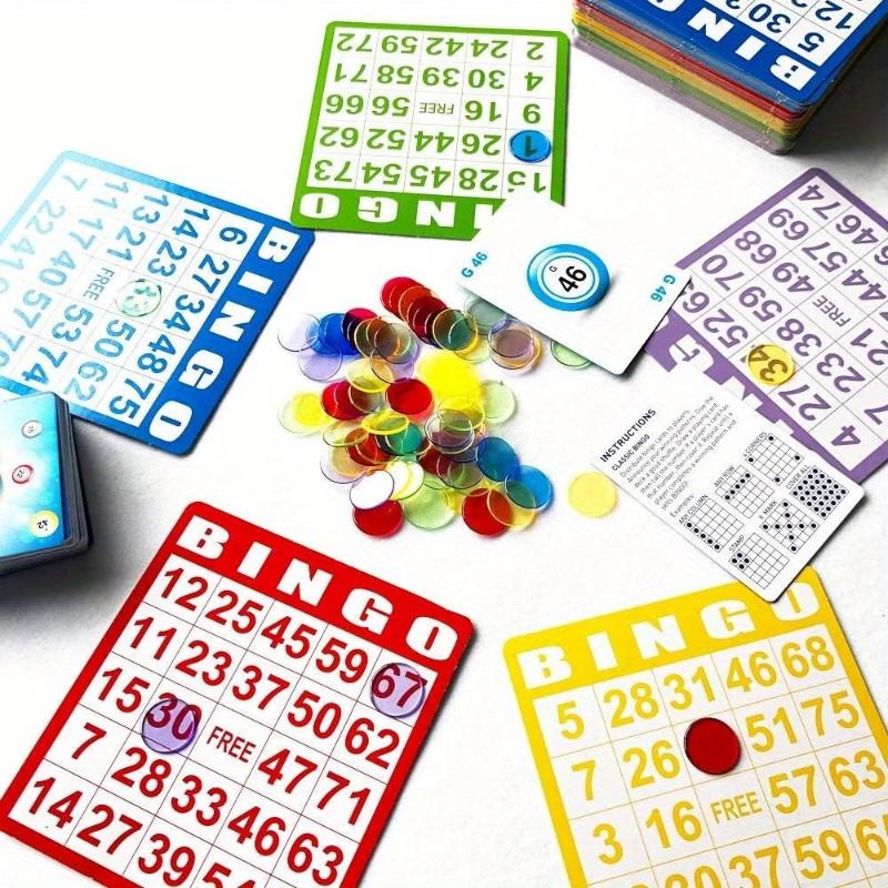 Kids Education Group - 50/100Pcs Kartu Bingo Tanpa Pengulangan Kartu
