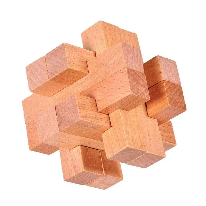 Brain Teaser Cube - Teka-teki Kayu untuk Dewasa dan Anak-anak
