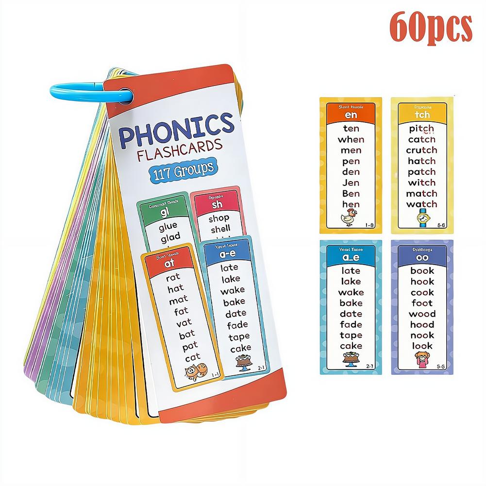 Kids Education Group - Set Kartu Flash Phonics, 60pcs 117