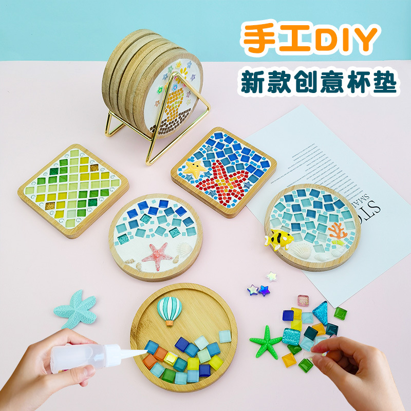 Kids Education Kit - Kit Kerajinan Edukatif DIY Coaster Mosaik