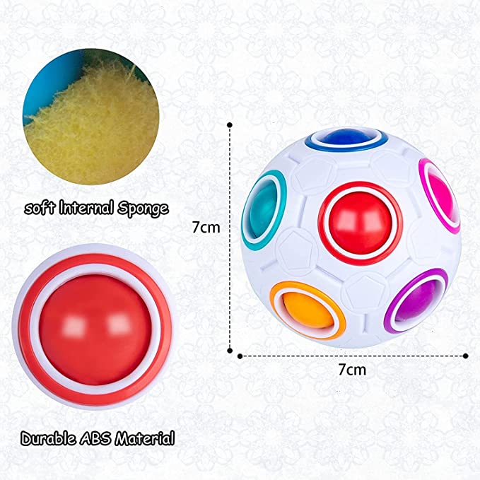 Bola Puzzle Pelangi Ajaib Bola - Brain Teaser Cube ulasan dan harga
