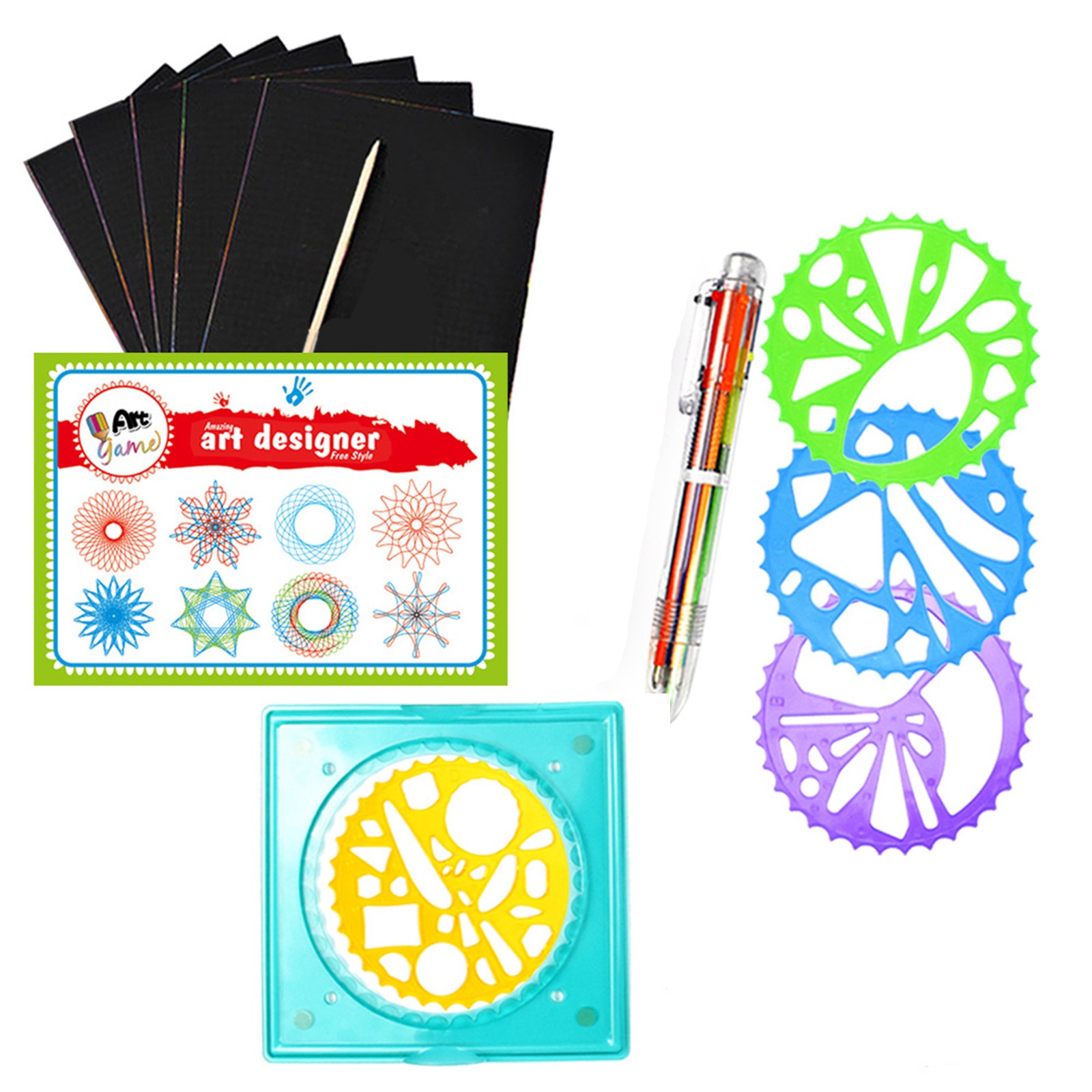 Set Spirograph Warna-warni Kit - Kids Education Kit ulasan dan harga