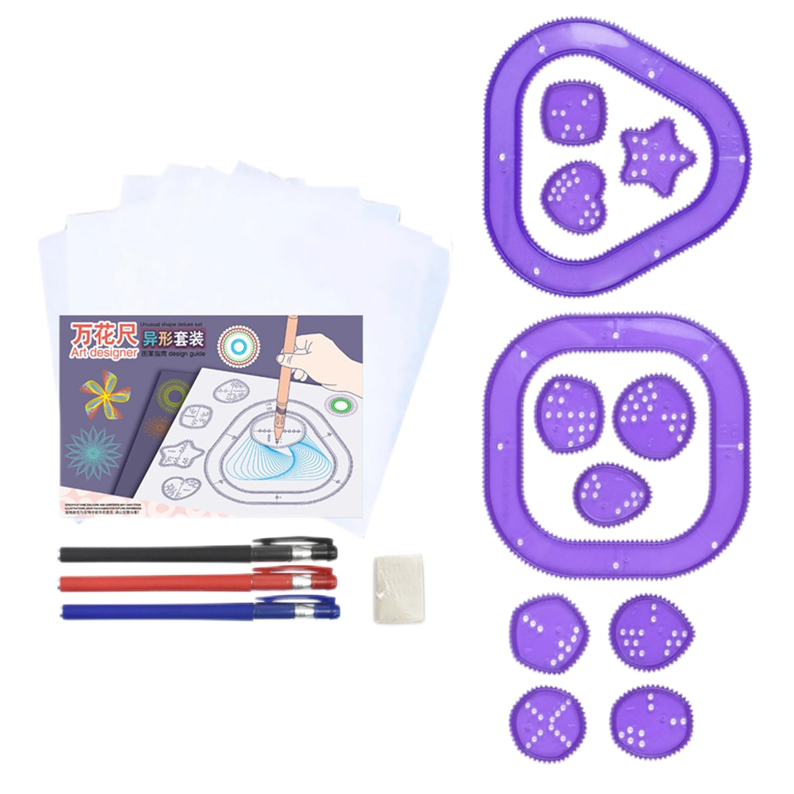 Set Spirograph Warna-warni Kit - Kids Education Kit ulasan dan harga