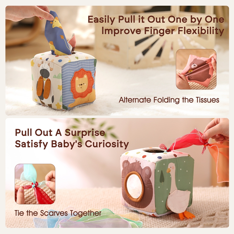 Mainan Montessori kotak tisu h - Kids Education Music ulasan dan harga