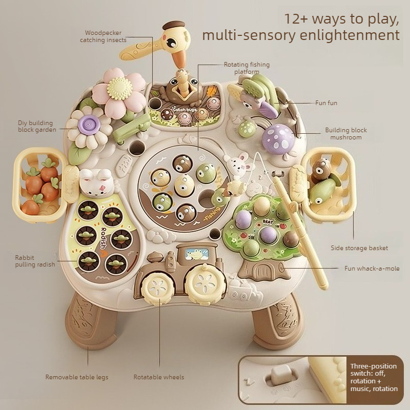 Meja Permainan Multifungsi Pen - Kids Education Music ulasan dan harga