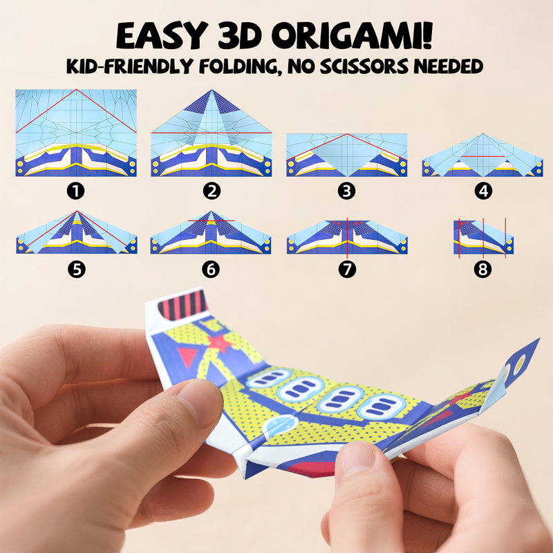 36 Lembar Kertas Pesawat Terba - Kids Education Kit ulasan dan harga