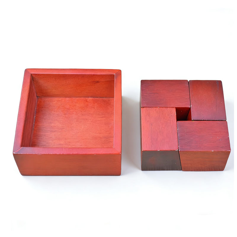 Kotak Puzzle Kayu Tantangan Ot - Brain Teaser Cube ulasan dan harga