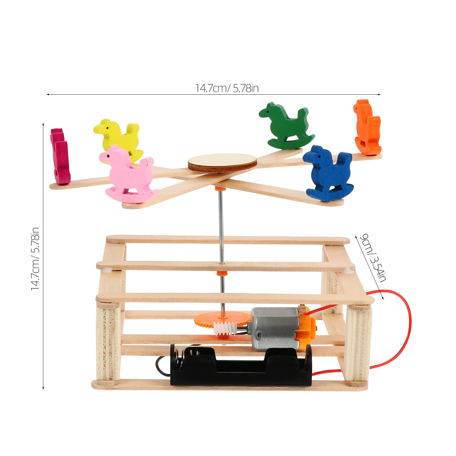 1Set Kit Perakitan Merry-Go-Ro - Kids Education Kit ulasan dan harga