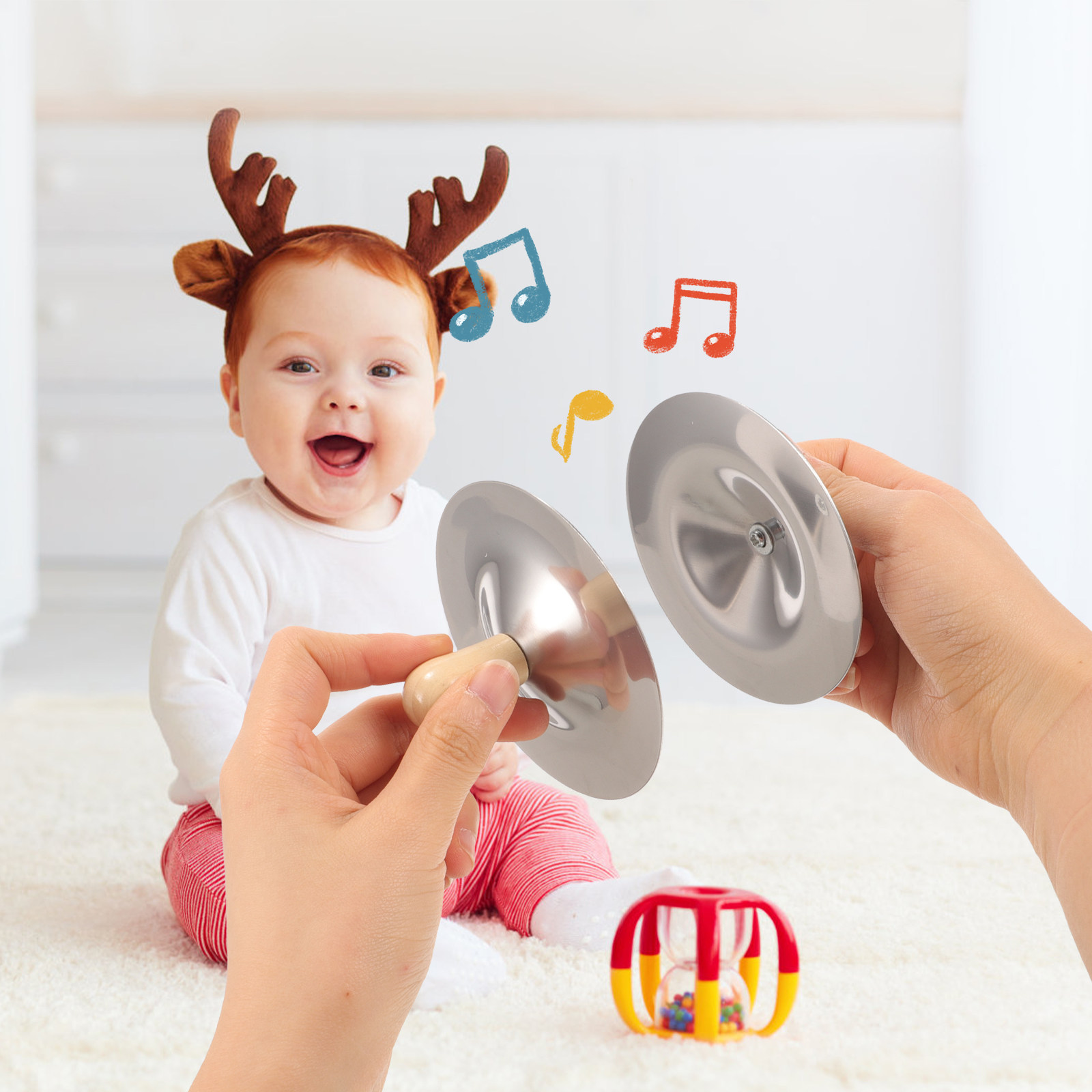 2 Buah Simbal Jari Kecil Alat  - Kids Education Music ulasan dan harga