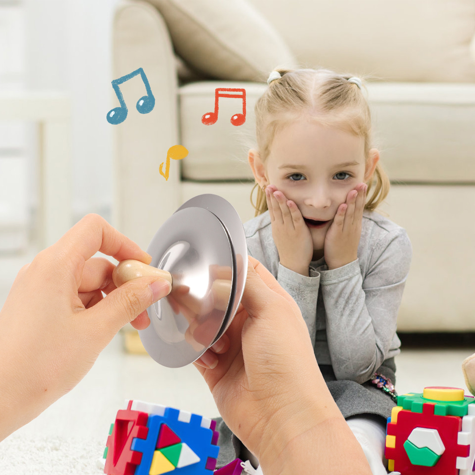 2 Buah Simbal Jari Kecil Alat  - Kids Education Music ulasan dan harga